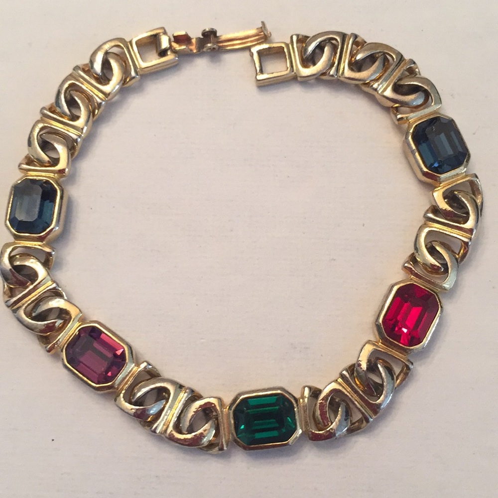 Vintage Blanca Bracelet with Multi Colored Stones